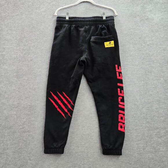 Bruce Lee x Shoe Palace Men Pants‎ S Black Jogger Logo Claw Scratch Embroidered - Picture 9 of 14